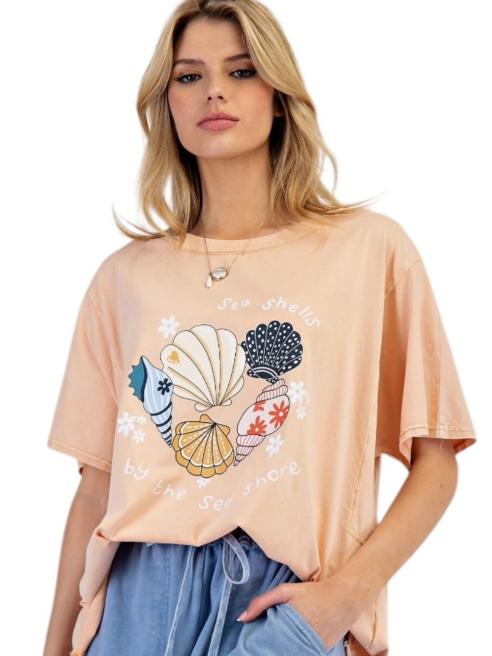 0970:  EASEL NWT TOP PEACH (H17)
